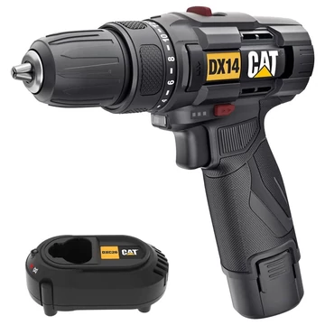 CAT DX14 Power+  fúrócsavarozó 12 Volt/2 Ah Li-ion