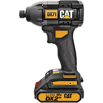 CAT DX71 18V kefe nélküli ütvecsavarozó 2x2Ah töltővel és tokkal
