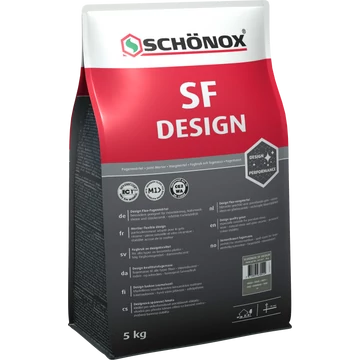 Sika SCHÖNOX SF DESIGN szürke fugázóanyag 5 kg-os zsák 4 zsákos csomag