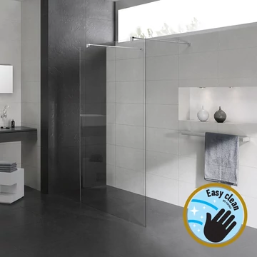 Wellis Astro 120 walk-in zuhanyfal, Easy Cleannel, üvegtörés garanciával