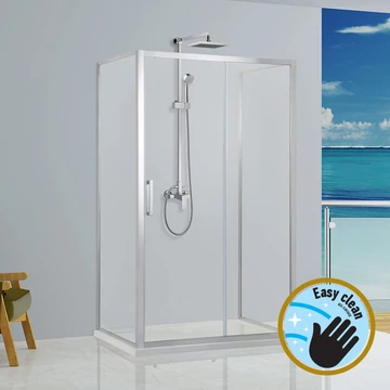 Wellis Premier fix oldalfal zuhanyfalhoz 90 cm - Easy Clean, üvegtörés garanciával