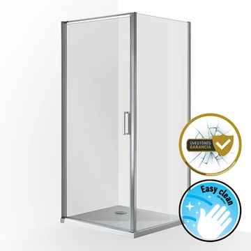 Wellis Quadrum egy nyílóajtós szögl. kabin, Easy Cleannel, üvegtörés garanciával