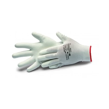 Schuller Paintstar white XL/10 kesztyű PU bevonattal fehér
