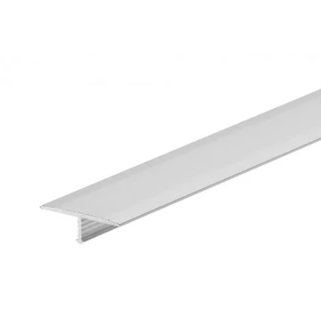 Alumínium T profil, eloxált ezüst színben, 26 mm széles, 2,5 m hosszú