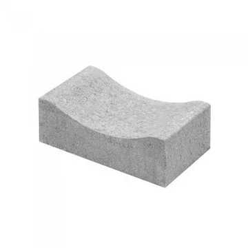 Leier Folyóka szegély 25x50x17/11 cm szürke