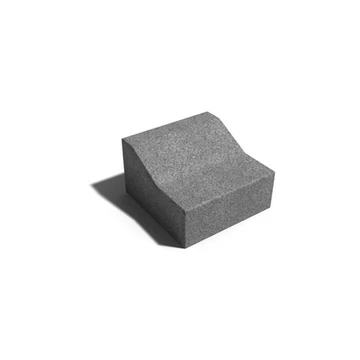 Leier Kiemelt útszegélykő 24x15/12x25 szürke