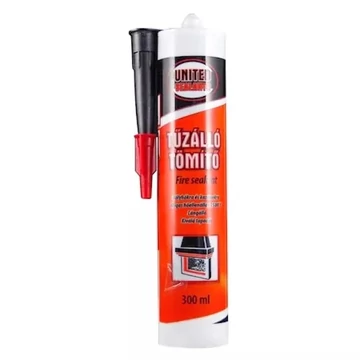 UNITED Tűzálló tömítő 1500C fekete 300ml