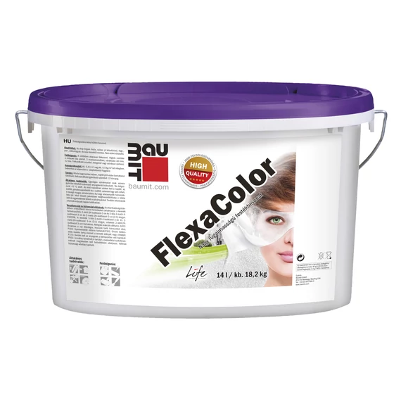 Baumit FlexaColor Prémium homlokzatfesték - 14 l - fehér szín (0019)