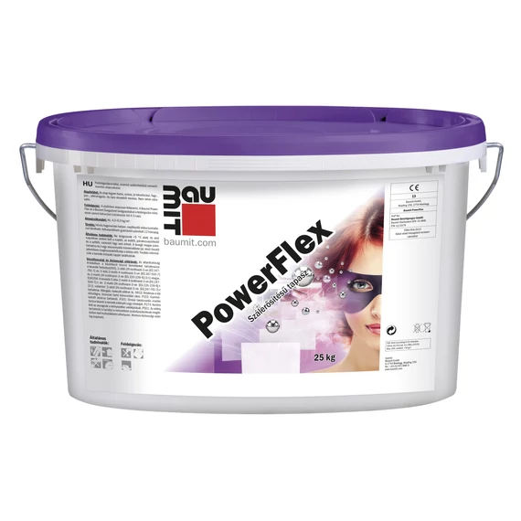 Baumit PowerFlex szálerősítéses ragasztó, homlokzati hőszigeteléshez - 25 kg
