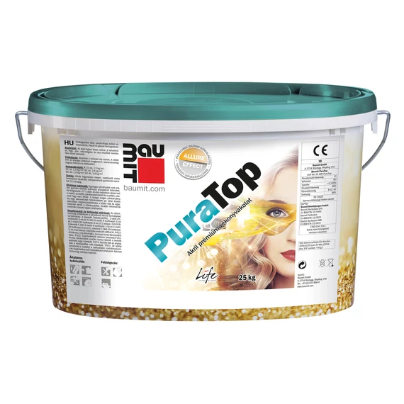 Baumit PuraTop Professzionális színes vékonyvakolat - 25 kg - III. színcsoport