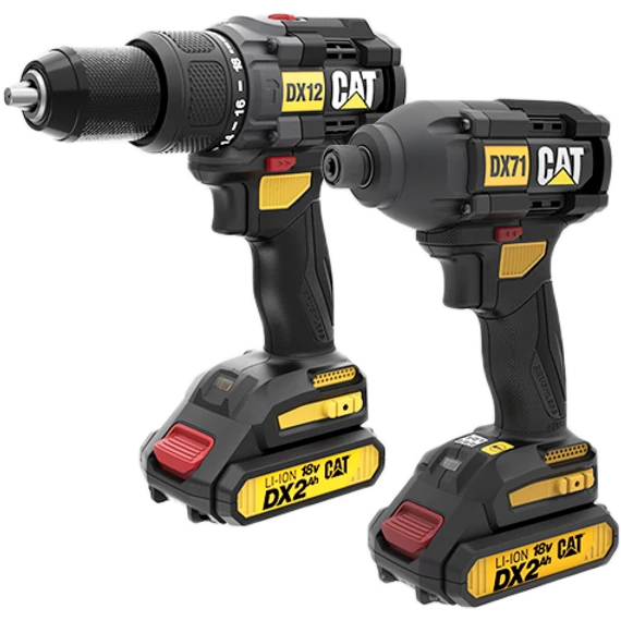 CAT DX12k Power3  2 az 1-ben kombinált készlet, 1 db ütvefúróvaL 65 Nm, és 1 db ütvecsavarozóval 215 Nm