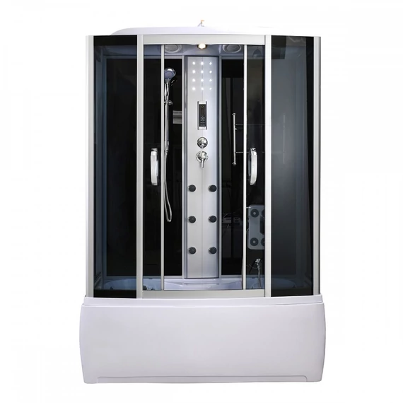 Emilia 150 Hidromasszázs Kádkabin elektronikával Black