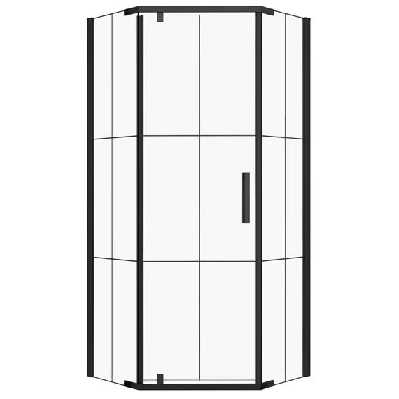 Metro szögletes nyílóajtós zuhanykabin 90 cm