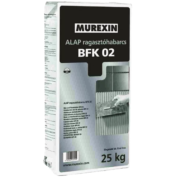 MUREXIN Bfk 02 Alap ragasztóhabarcs Szürke, 25 kg
