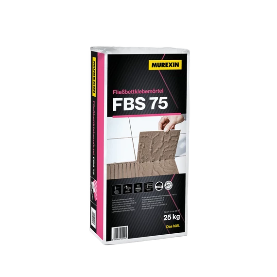 MUREXIN Fbs 75 Gyors - Folyékonyágyas ragasztóhabarcs Szürke, 25 kg