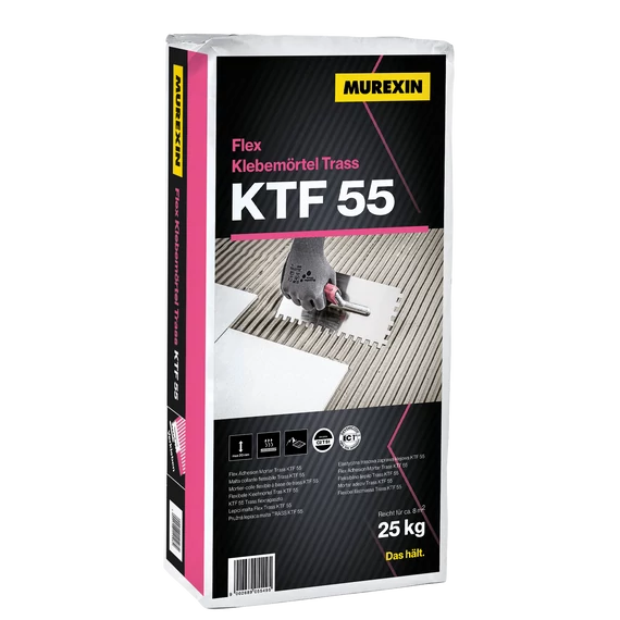 MUREXIN Ktf 55 Trass Flex ragasztóhabarcs Szürke, 25 kg