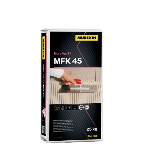 MUREXIN Mfk 45 Mureflex S1 ragasztóhabarcs Szürke, 25 kg