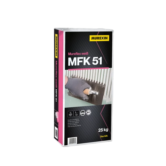 MUREXIN Mfk 51 Mureflex S1 ragasztóhabarcs Fehér, 25 kg