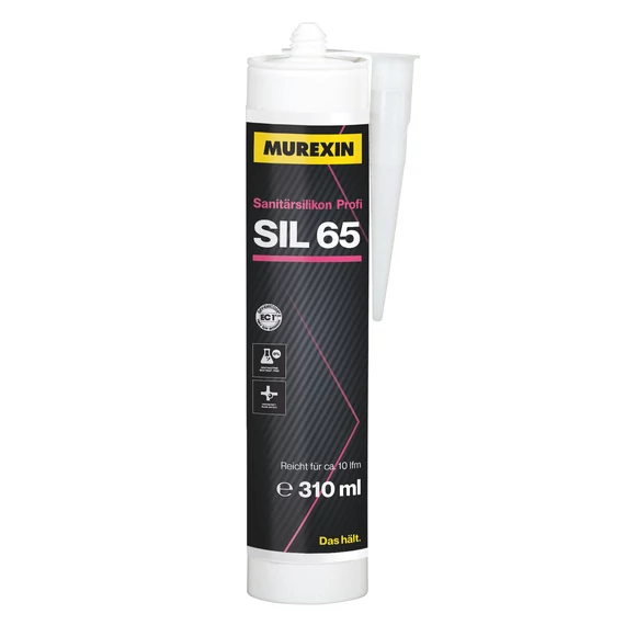 MUREXIN SIL 65 Profi Szaniter Szilikon Szaniterszürke 120, 310 Ml / Db