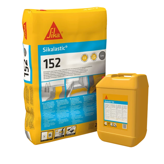 Sikalastic-152 kenhető vízszigetelés 26,4 kg-os kiszerelés   A + B komponens