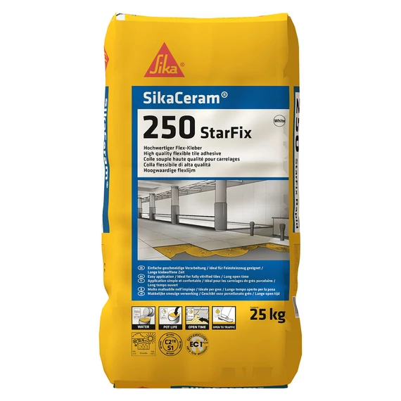 SikaCeram-250 StarFix Rapid ragasztóhabarcs 25 kg-os zsák