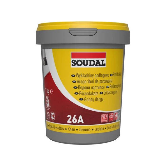 SOUDAL 26A Padlóburkolat ragasztó 1kg - Diszperziós