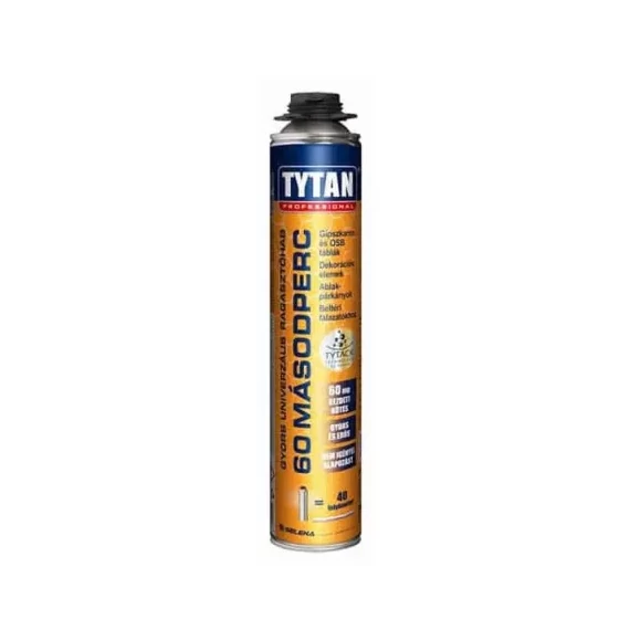 Tytan Pisztolyhab 60seconds 750ml ragasztóhab, purhab