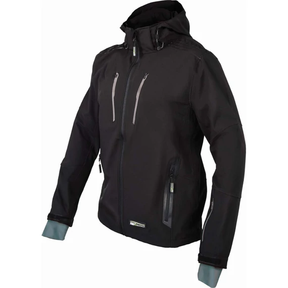 Softshell kabát kapucnival, XL,JUST, STALCO PERFORMANCE