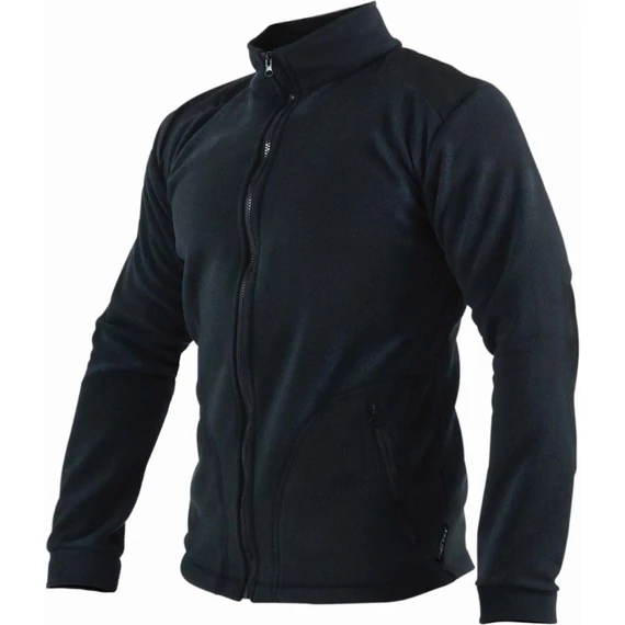 Férfi polár pulóver, fekete, méret:S, STANMORE, STALCO PERFECT