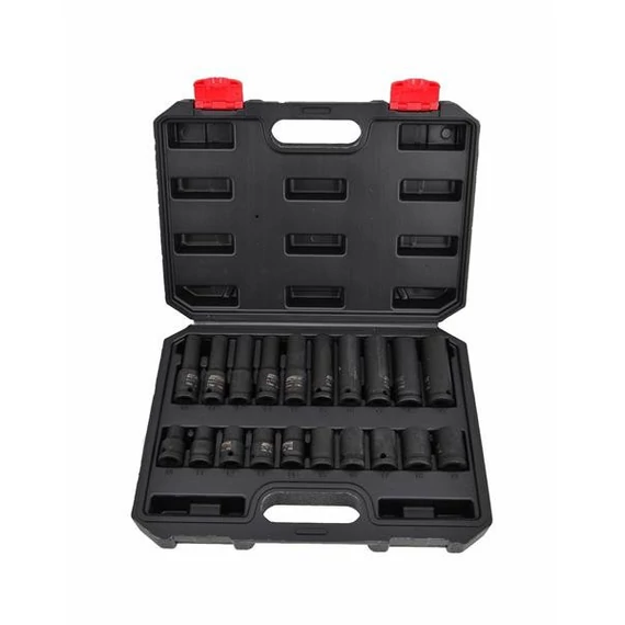 Gépi dugókulcs készlet 1/2" 20 részes AWTOOLS