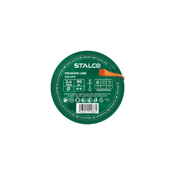 Fűnyíró damil négyzet 3,0 mm x 15 m STALCO