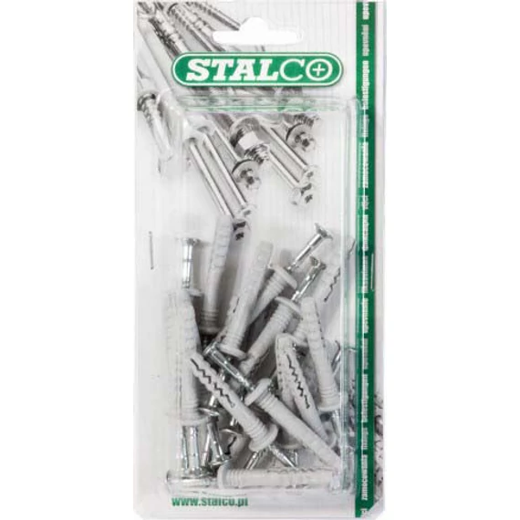 Beütődűbel Tipli: D=6x40mm, köröm: D=3,8x44mm, 20 db STALCO