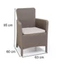 Kép 5/7 - Trenton II Balcony set kerti bútor garnitúra cappuccino
