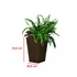 Kép 3/3 - Rattan planter S virágtartó barna