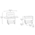 Kép 4/7 - Patio cooler & Beverage cart grill asztal szürke