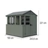 Kép 4/9 - Potting shed kültéri műanyag ház zöld
