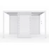 Kép 5/5 - LUXE Lamellás oldalpanel (R) 123x218cm 4 m-ig fehér
