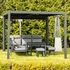 Kép 6/10 - LUXE pergola 4x4m antracit LED világítással