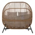 Kép 4/4 - HOLAND rattan dupla kosárfotel bézs