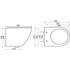 Kép 3/4 - Delos WH fali rimless WC soft-close ülőkével