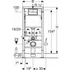 Kép 3/6 - Delos Black Duofix Delta B falba építhető WC tartály szett