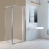 Kép 3/5 - Flexi sarokba szerelhető aszimmetrikus zuhanykabin 80x90 cm zuhanytálca nélkül