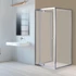 Kép 3/3 - Flexi falsíkra szerelhető aszimmetrikus zuhanykabin 80x90 cm zuhanytálca nélkül