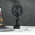 Kép 3/3 - Galar kézi hordozható usb ventilátor tartóval 4 W 1200 mAh fekete