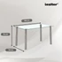 Kép 4/6 - Berna 140 cm szögletes üveg étkezőasztal transparent