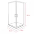 Kép 4/10 - Spirit BAMBOO 80x80 szögletes zuhanykabin, erősített akril zuhanytálcával