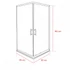 Kép 4/10 - Spirit BAMBOO 80x80 szögletes zuhanykabin, zuhanytálca nélkül