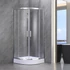 Kép 8/10 - Spirit Clear 80x80x194 cm íves zuhanykabin zuhanytálcával
