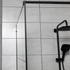 Kép 5/5 - Techno 100 Walk-in zuhanykabin 100x200 cm, fekete profil, víztiszta üveg rácsmintával