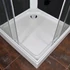 Kép 8/10 - Polo White II 90x90 cm szögletes fehér hátfalas zuhanykabin zuhanytálcával